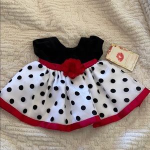 Velvet and satin dress